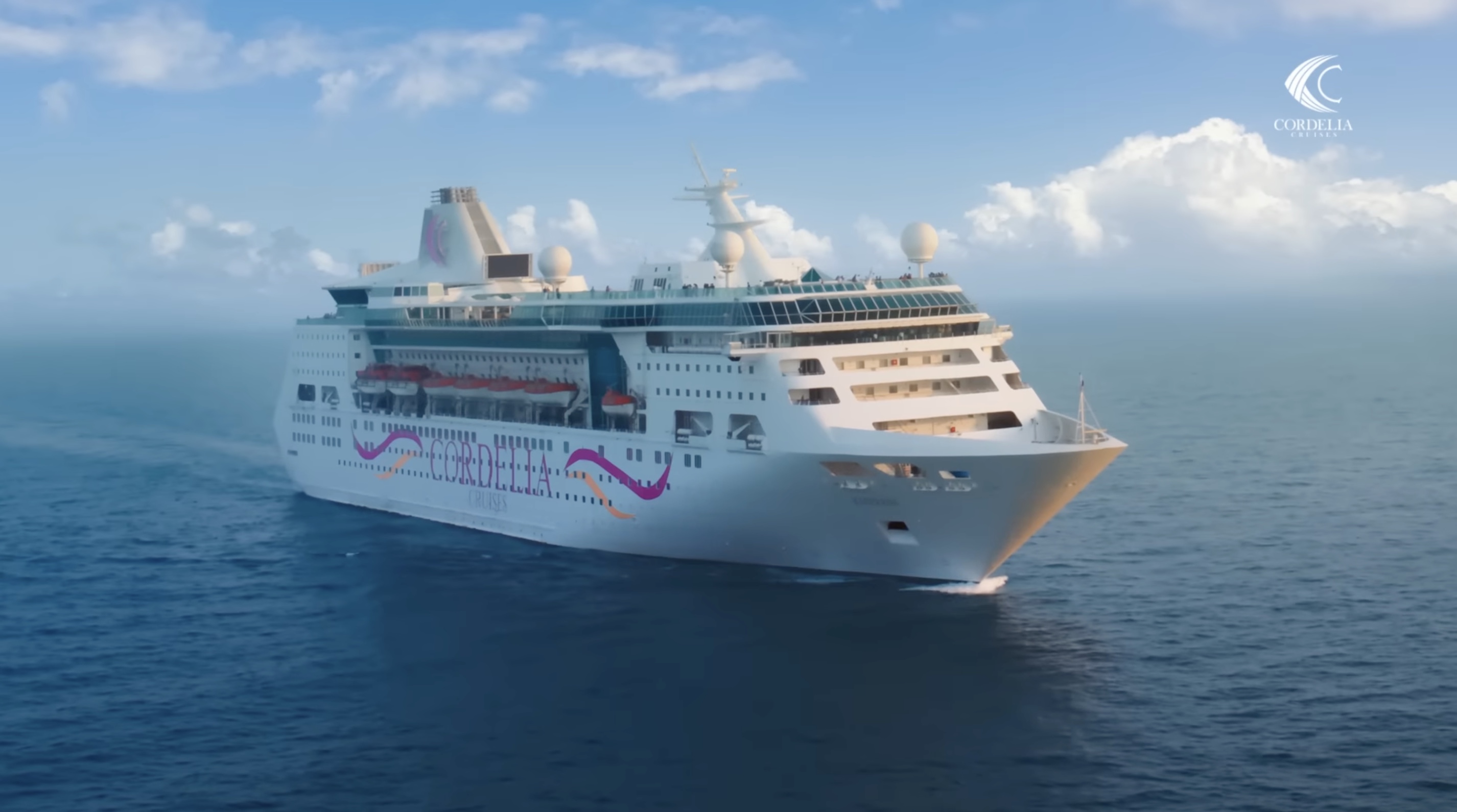 Cordelia Cruises campaign at sea